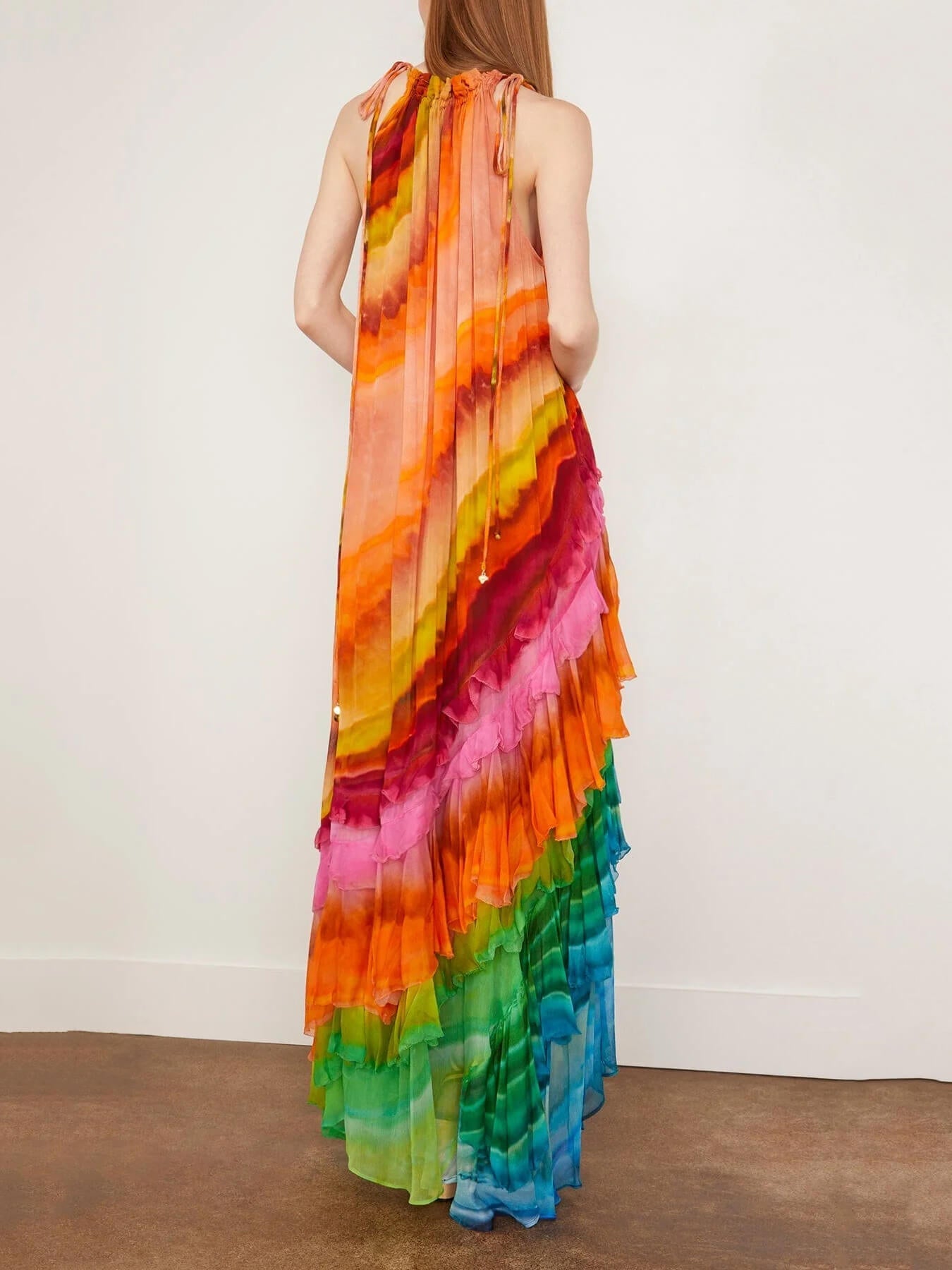 Tuesday - Flowy Ankle-Length Chiffon Dress