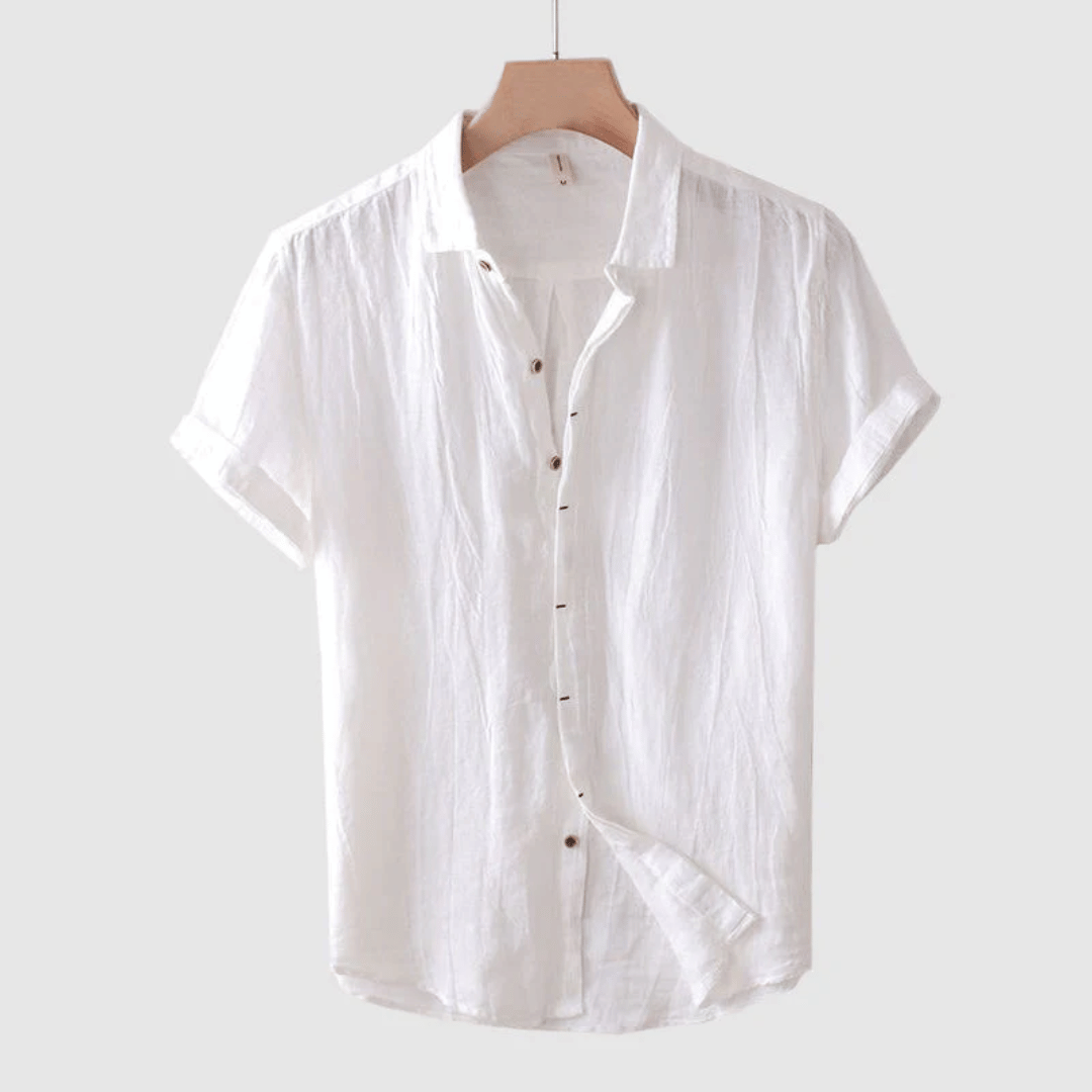 Wellington™ - Short Sleeve Linen Shirt For Men