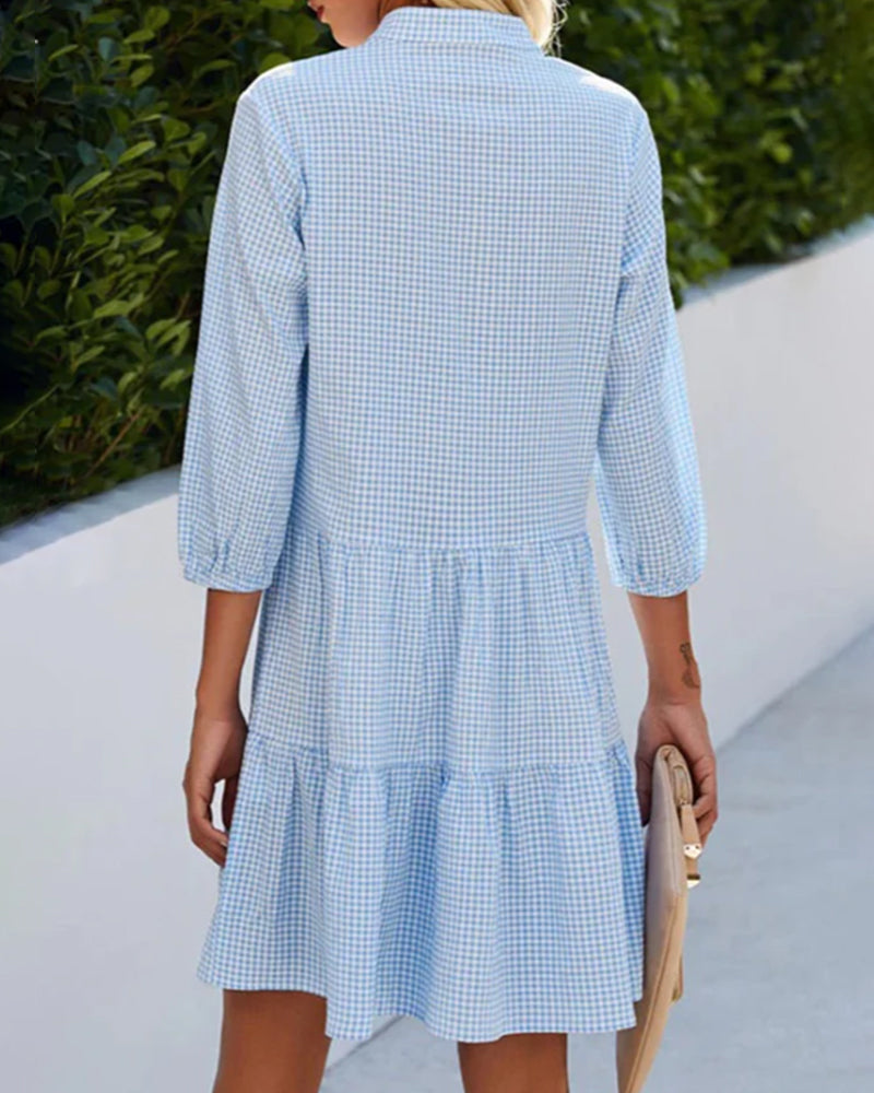 Hilda™ - Stunning Blue Midi Dress for Women
