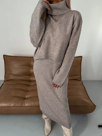 Nicole - Knitted Set for Autumn/Winter for Women
