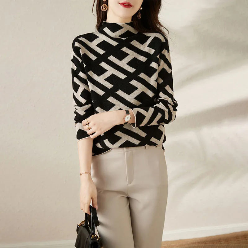 Mackenna - Elegant, Geometric, Comfortable Sweater