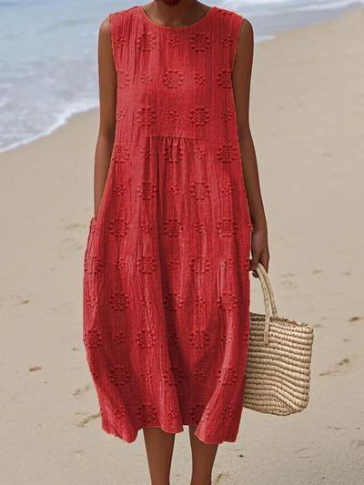 Leah - Lightweight Sleeveless Dress with Pockets