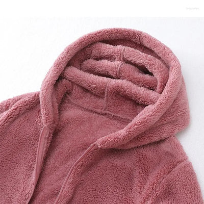 Nicole - Super Soft Coral Fleece Sweatshirt