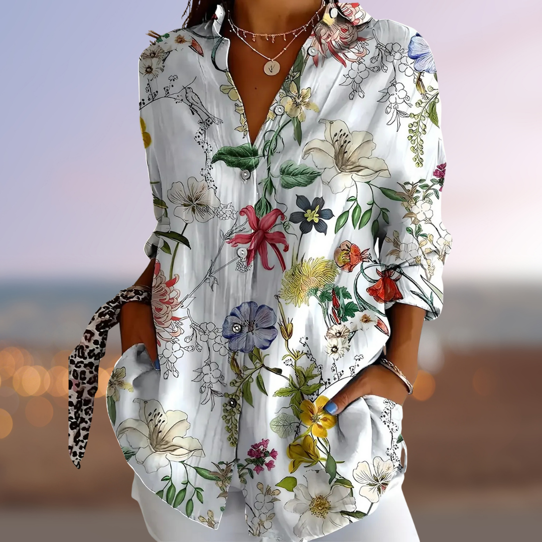 CASSANDRA - FLORAL PRINT BLOUSE