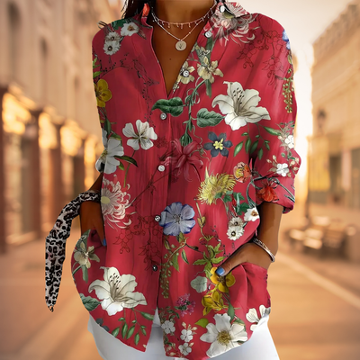 CASSANDRA - FLORAL PRINT BLOUSE