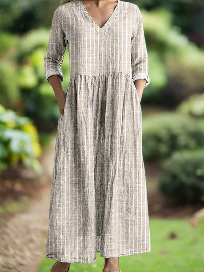 Zadie - Casual Classic Striped Dress