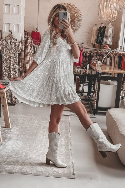 Yara - Sequin Sparkly Mini Dress
