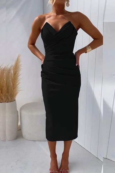 Lucia - Elegant Strapless Dress
