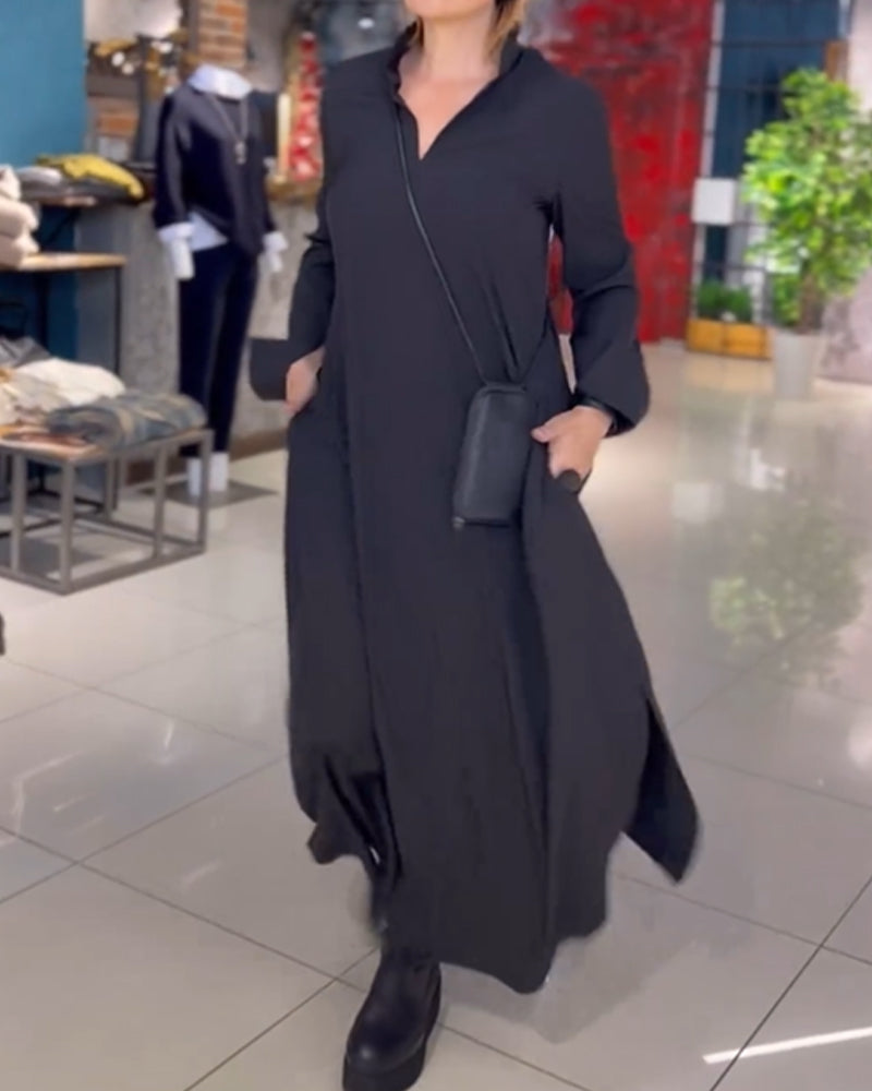 Teagan - Retro Vibe Loose Fit Maxi Dress