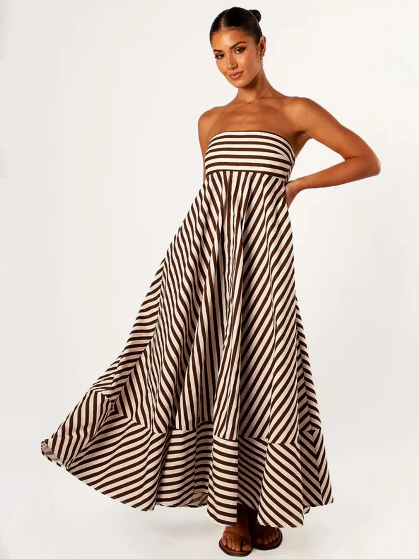 Tori - Comfortable Stylish Ruched Maxi Dress