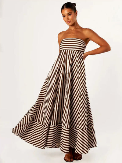 Tori - Comfortable Stylish Ruched Maxi Dress