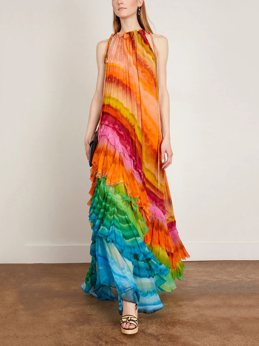 Tuesday - Flowy Ankle-Length Chiffon Dress