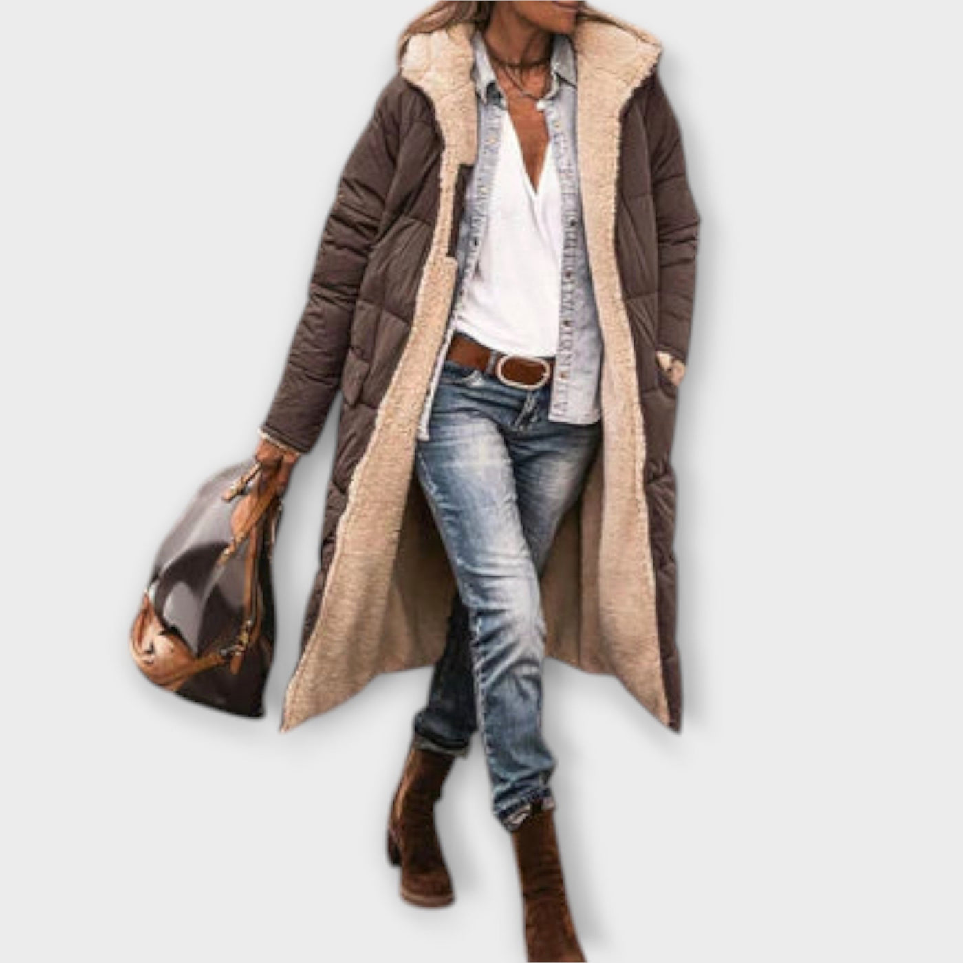 Kora - Cozy fur-lined coat