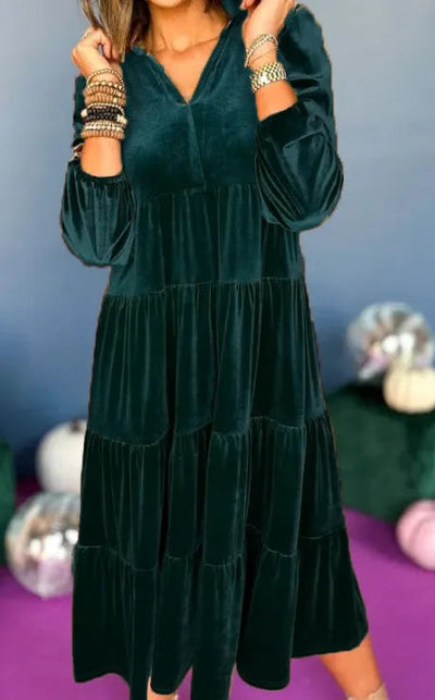 Aubrey™ - Comfortable Loose Dress With V-neck