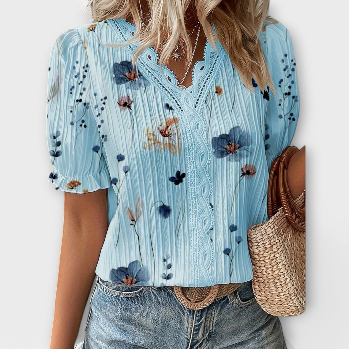 Emily – Stylish V-Neck Blouse