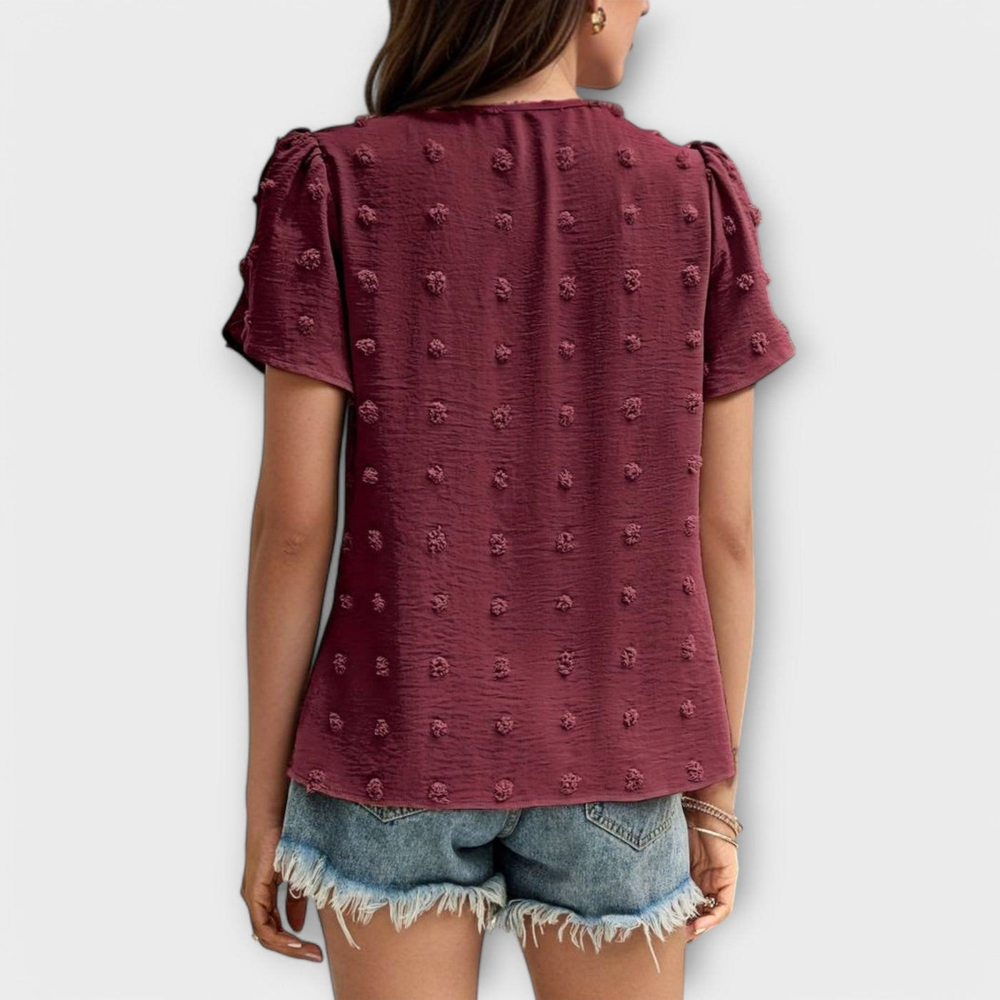 Charlotte – The perfect Swiss-Dot blouse