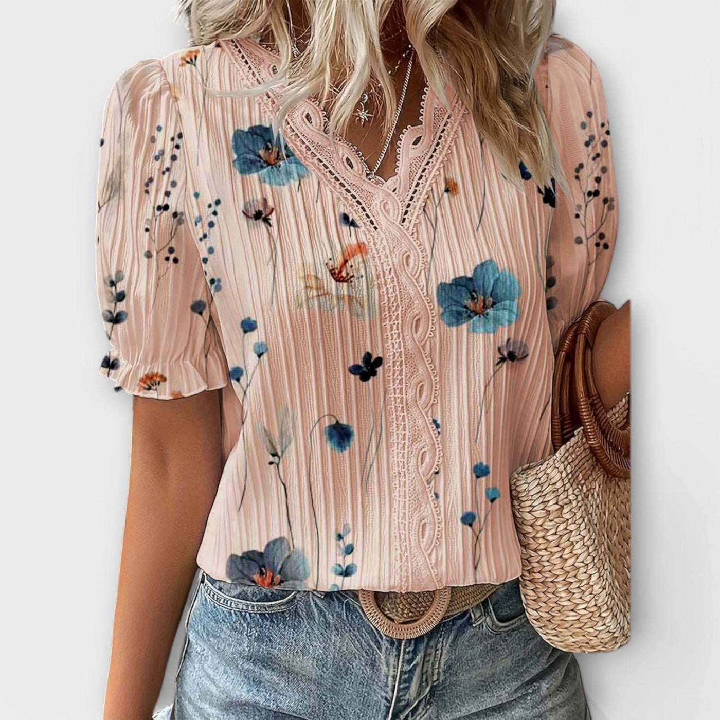 Emily – Stylish V-Neck Blouse
