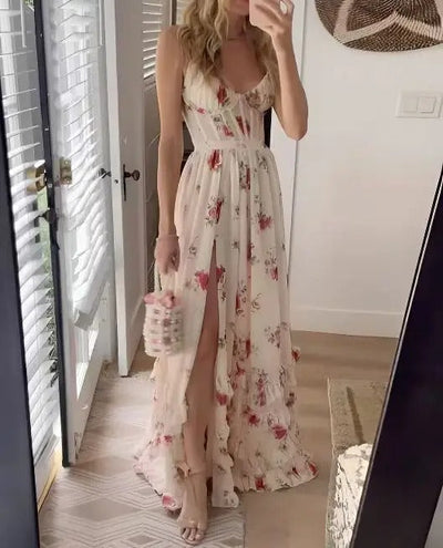 Angela - Elegant Floral Dress