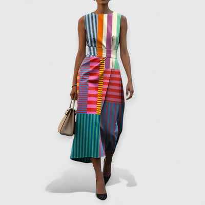 Tiffany™ - SLEEVELESS DRESS WITH PREMIUM FLORAL PATTERN