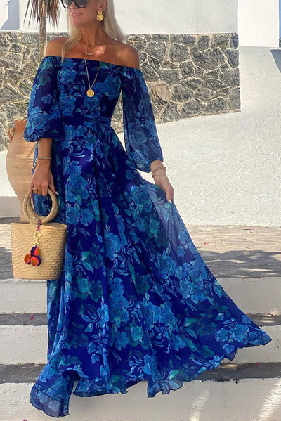 Cara - Floral Off-Shoulder Maxi Dress