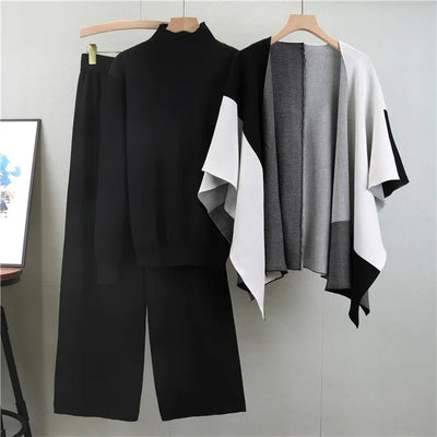 Ivy - Elegant Knitted Three Piece Suit