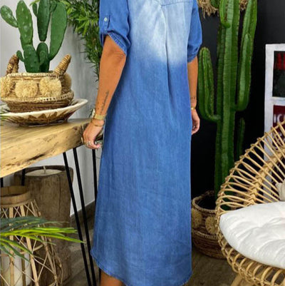 Ilse™ - SUMMER V-NECK DENIM DRESS