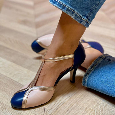 Laya™ - Elegant pumps with T-strap, round toe, colorful and extremely comfortable