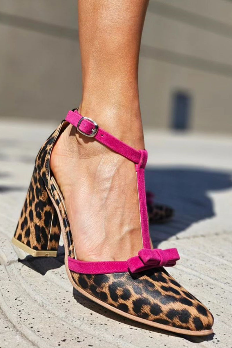 Beauu™ - Elegant Sandals with Green Leopard Print and Eye-Catching Colorful Details