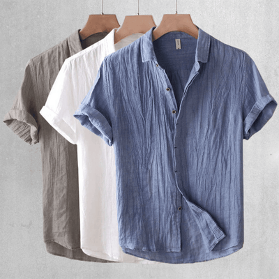 Wellington™ - Short Sleeve Linen Shirt For Men