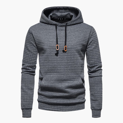 Trevor - Casual Fitted Waffle Fabric Hoodie For Men
