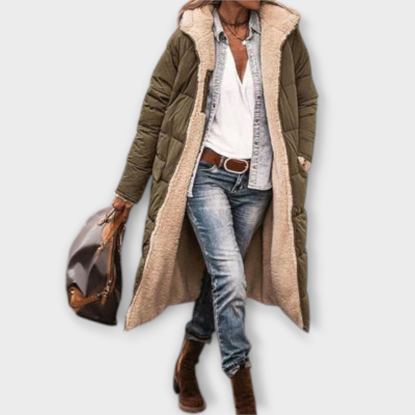 Kora - Cozy fur-lined coat