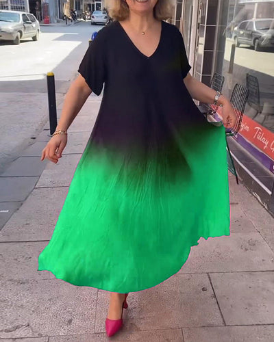 Tasha - Summer Gradient Flowy Maxi Dress