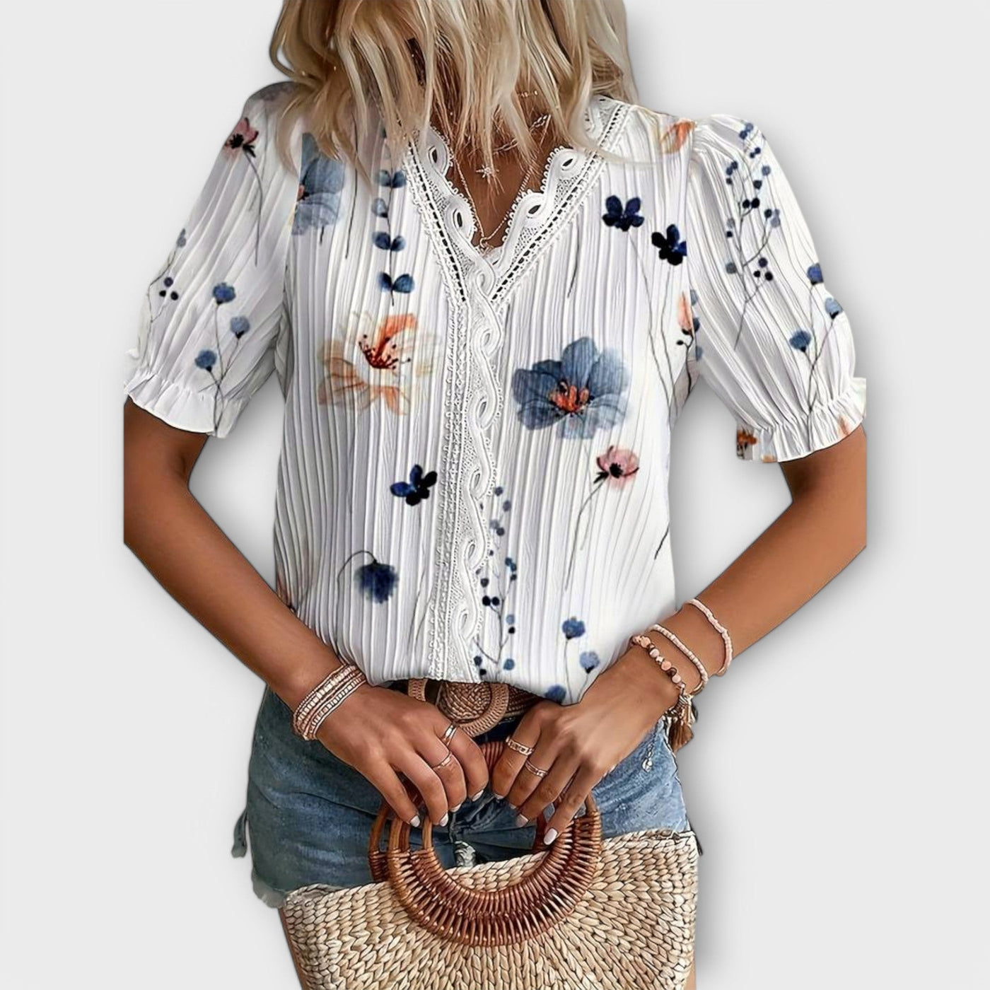 Emily – Stylish V-Neck Blouse