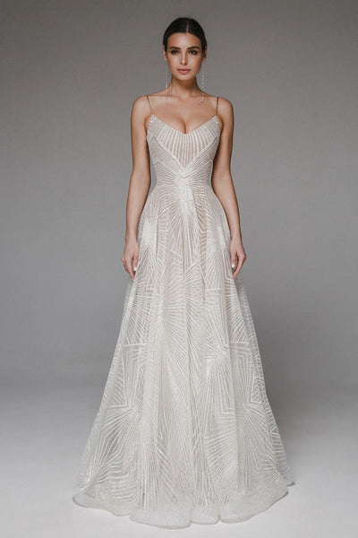 Lily - Sparkly Floor Length Party Dress