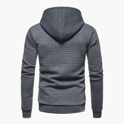 Trevor - Casual Fitted Waffle Fabric Hoodie For Men