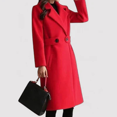 Clara - Wool coat with belt