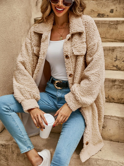 Lila Button Down Long Cardigan - Lightweight Layer, All-Season Style