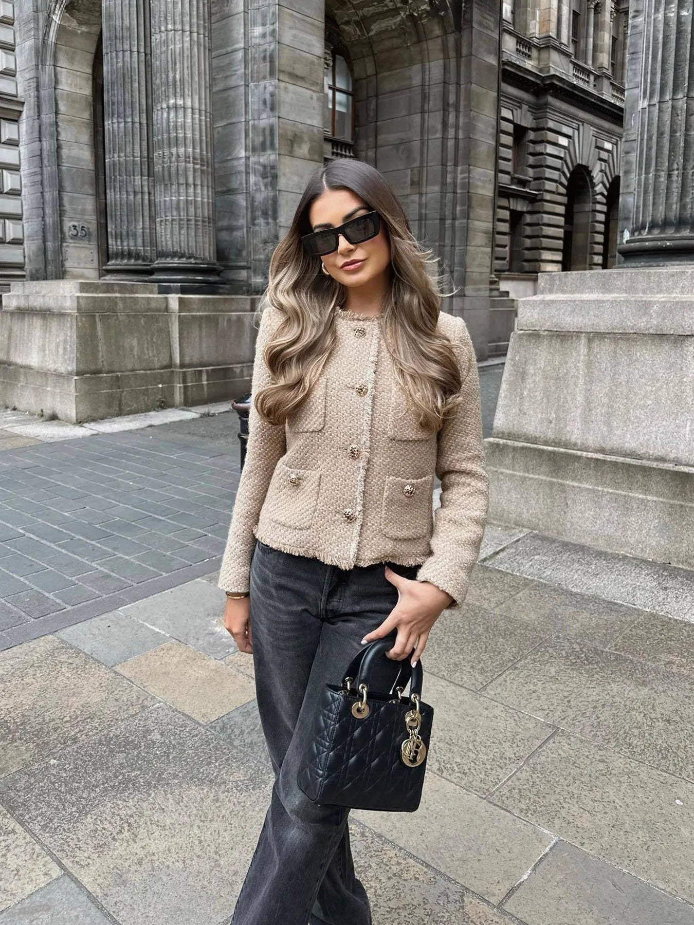 Women's herringbone jacket