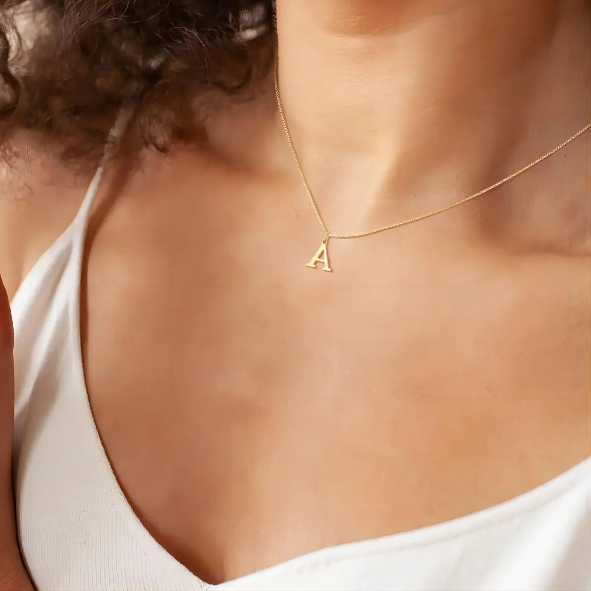 Necklace with initials from love letters