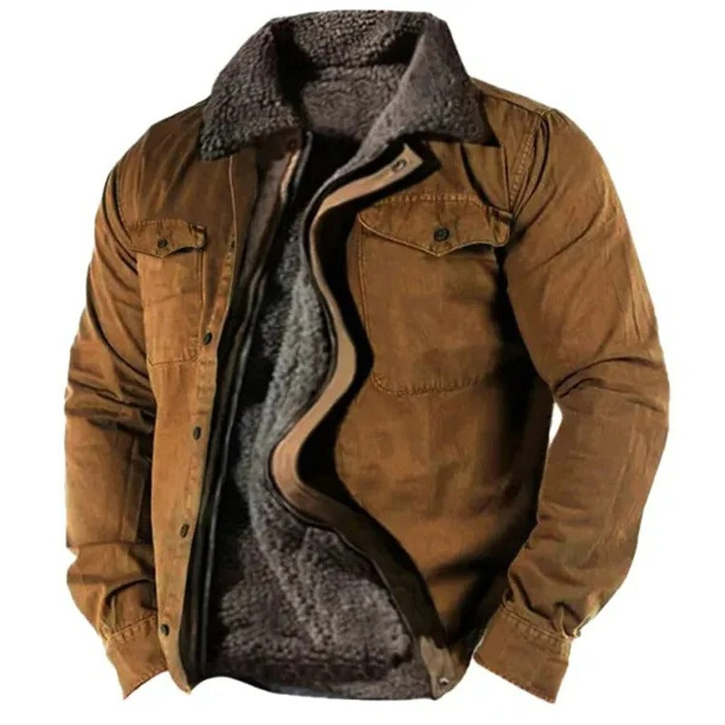 Jonah - Warm Sherpa Lined Jacket For Men
