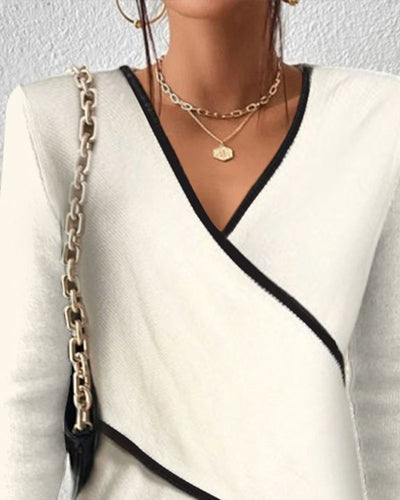 Eliana – Elegant Warm V-neck Sweater