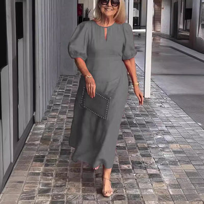 Frances - Chic Bubble Sleeve Loose Dress