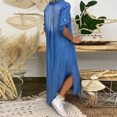 Ilse™ - SUMMER V-NECK DENIM DRESS