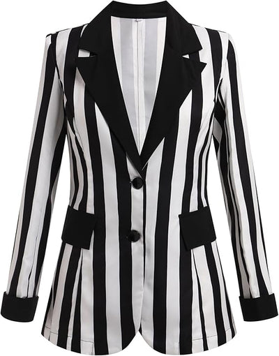 Luna™ - Elegant Striped Blazer