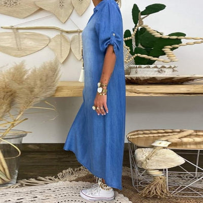 Ilse™ - SUMMER V-NECK DENIM DRESS