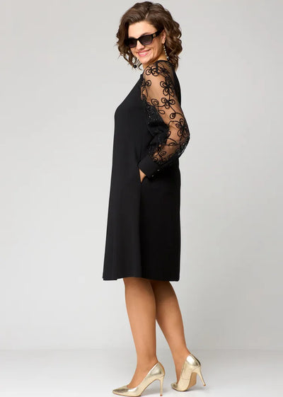 Gracie - Trendy Lace-Sleeve Dress