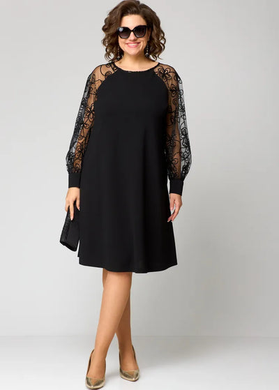 Gracie - Trendy Lace-Sleeve Dress