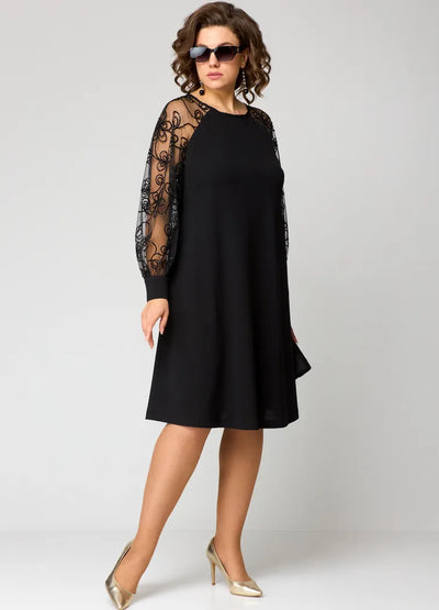 Gracie - Trendy Lace-Sleeve Dress