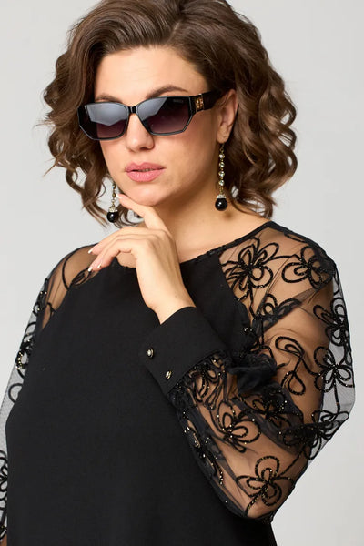 Gracie - Trendy Lace-Sleeve Dress