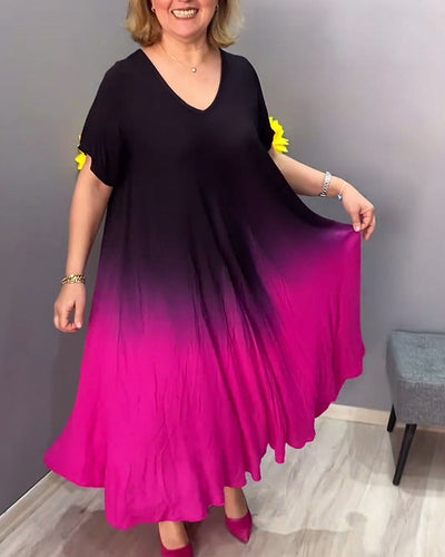 Tasha - Summer Gradient Flowy Maxi Dress